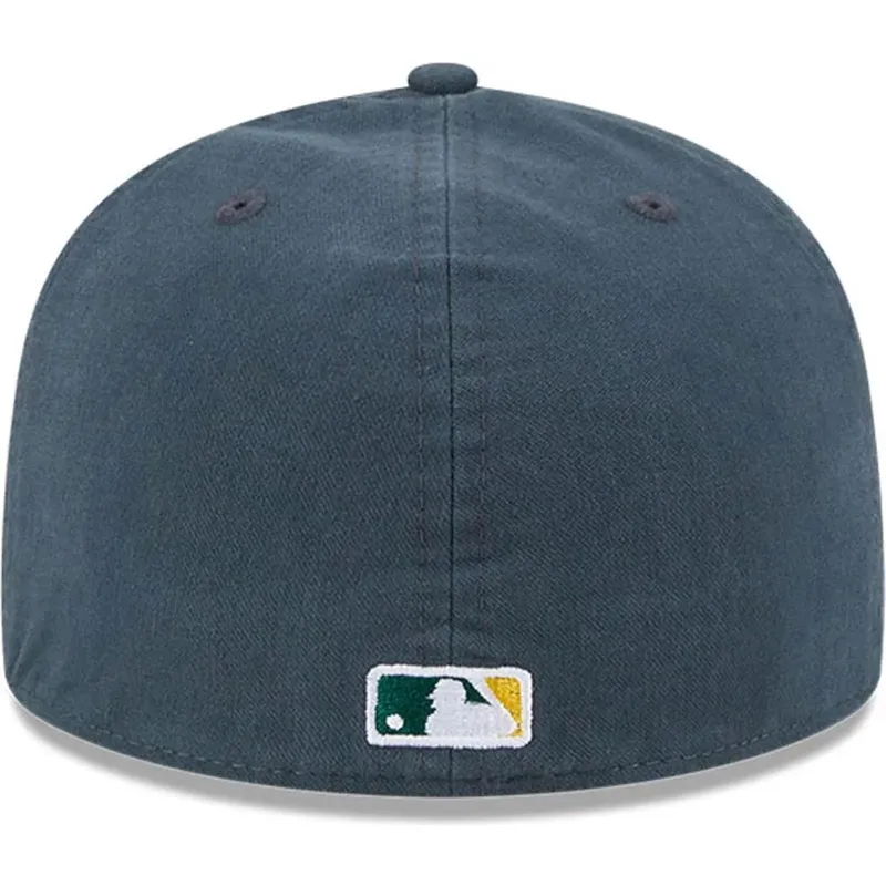 oakland-athletics-mlb-new-era-59fifty-a-frame-championship-side-flag-grune-flat-cap