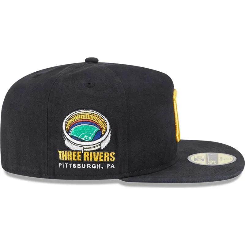 cappello-piatto-nero-regolabile-59fifty-a-frame-championship-side-flag-dei-pittsburgh-pirates-mlb-di-new-era