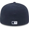 berretto-piatto-blu-navy-aderente-59fifty-a-frame-championship-side-flag-dei-new-york-yankees-mlb-di-new-era