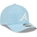 epci-curbata-albastru-snapback-9forty-m-crown-a-frame-cotton-weave-de-atlanta-braves-mlb-de-new-era