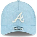 epci-curbata-albastru-snapback-9forty-m-crown-a-frame-cotton-weave-de-atlanta-braves-mlb-de-new-era