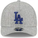 grau-gebogener-snapback-mit-blauem-logo-9forty-m-crown-a-frame-cotton-weave-der-los-angeles-dodgers-mlb-von-new-era