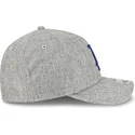 grau-gebogener-snapback-mit-blauem-logo-9forty-m-crown-a-frame-cotton-weave-der-los-angeles-dodgers-mlb-von-new-era