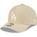epci-curbata-bej-snapback-9forty-m-crown-a-frame-cotton-weave-de-los-angeles-dodgers-mlb-de-new-era