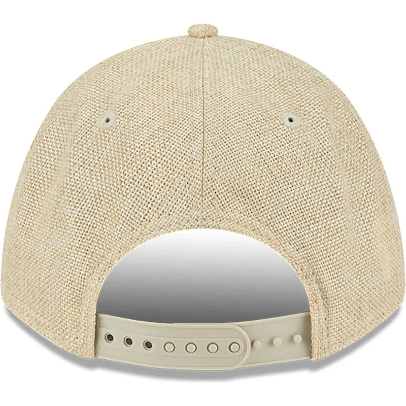 epci-curbata-bej-snapback-9forty-m-crown-a-frame-cotton-weave-de-los-angeles-dodgers-mlb-de-new-era