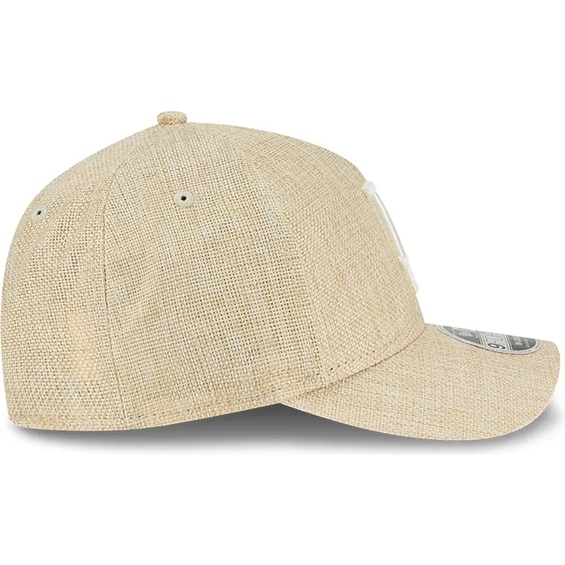 epci-curbata-bej-snapback-9forty-m-crown-a-frame-cotton-weave-de-los-angeles-dodgers-mlb-de-new-era