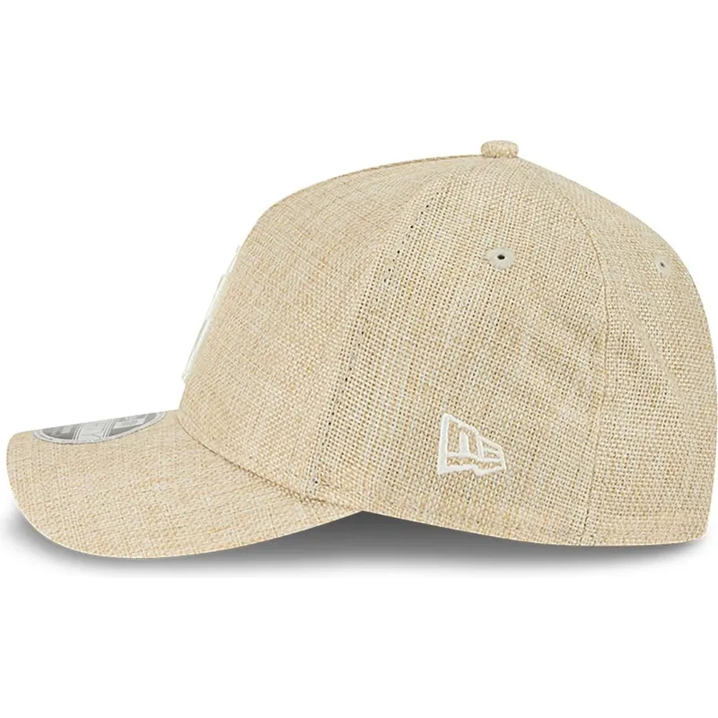 epci-curbata-bej-snapback-9forty-m-crown-a-frame-cotton-weave-de-los-angeles-dodgers-mlb-de-new-era