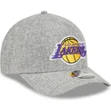 cappellino-curvo-grigio-snapback-9forty-m-crown-a-frame-cotton-weave-dei-los-angeles-lakers-nba-di-new-era
