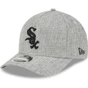 epci-curbata-gri-snapback-9forty-m-crown-a-frame-cotton-weave-de-chicago-white-sox-mlb-de-new-era