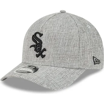 Gorra curva gris snapback 9FORTY M-Crown A Frame Cotton Weave de Chicago White Sox MLB de New Era