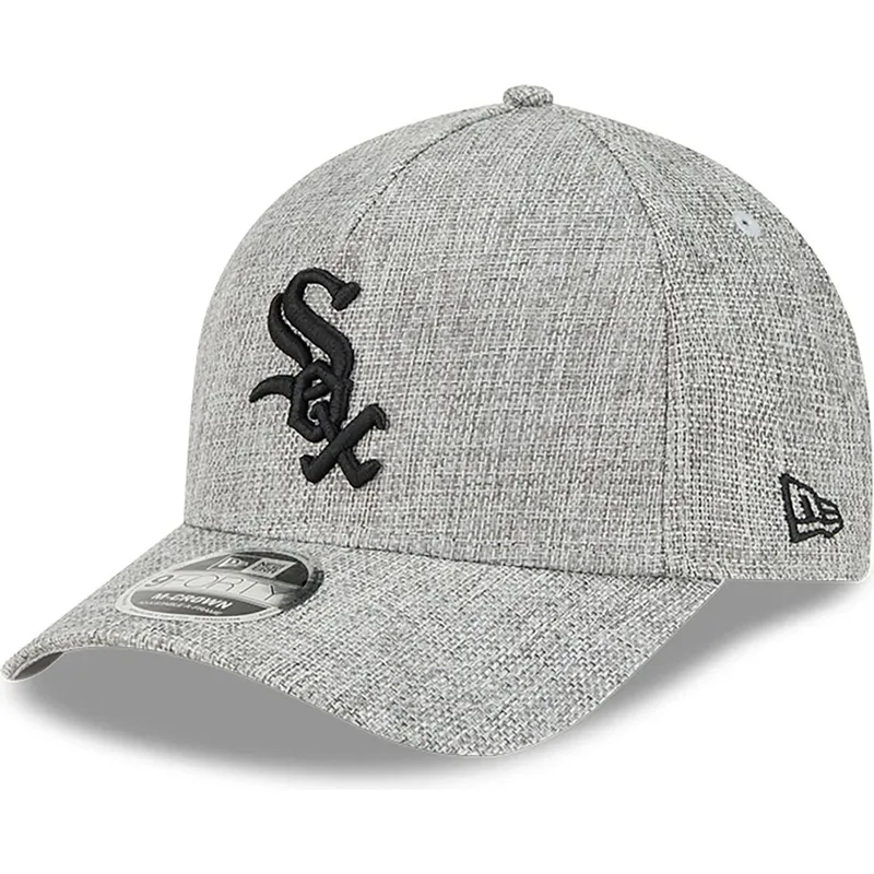 epci-curbata-gri-snapback-9forty-m-crown-a-frame-cotton-weave-de-chicago-white-sox-mlb-de-new-era