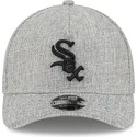 epci-curbata-gri-snapback-9forty-m-crown-a-frame-cotton-weave-de-chicago-white-sox-mlb-de-new-era