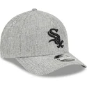 epci-curbata-gri-snapback-9forty-m-crown-a-frame-cotton-weave-de-chicago-white-sox-mlb-de-new-era