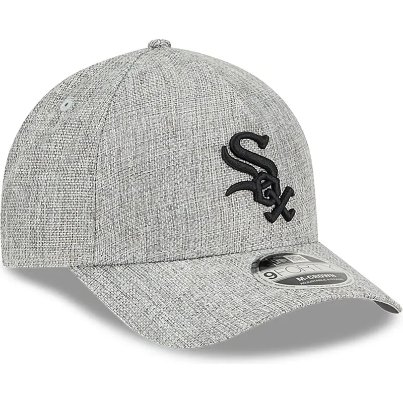 epci-curbata-gri-snapback-9forty-m-crown-a-frame-cotton-weave-de-chicago-white-sox-mlb-de-new-era