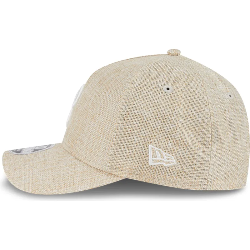beige-bojd-skarm-snapback-keps-9forty-m-crown-a-frame-cotton-weave-fran-philadelphia-phillies-mlb-fran-new-era