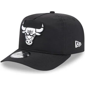 Gorra curva negra ajustable Golfer Everyday Nylon de Chicago Bulls NBA de New Era