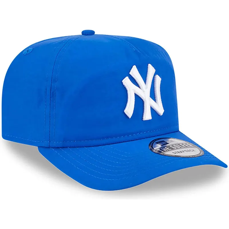 new-era-new-york-yankees-mlb-golfer-everyday-nylon-verstellbare-blaue-kappe-mit-gebogenem-schirm