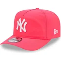 gorra-curva-rosa-ajustable-golfer-everyday-nylon-de-new-york-yankees-mlb-de-new-era