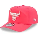 cap-curbata-pink-adjustable-strap-golfer-everyday-nylon-de-chicago-bulls-nba-de-new-era