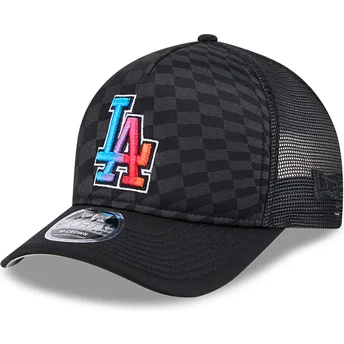 Los Angeles Dodgers MLB New Era svart 9FORTY M-Crown A Frame Gradient Raceway truckerkeps