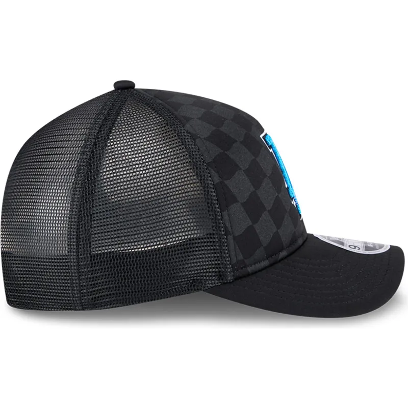 schwarze-trucker-kappe-9forty-m-crown-a-frame-gradient-raceway-der-los-angeles-dodgers-mlb-von-new-era