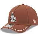 brun-kurvad-snapbackkeps-9forty-m-crown-a-frame-motorsport-los-angeles-dodgers-mlb-fran-new-era