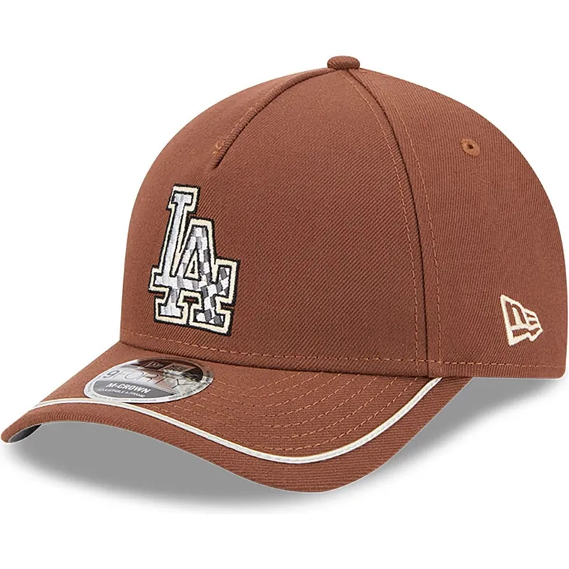 cap-curbata-brown-snapback-9forty-m-crown-a-frame-motorsport-de-los-angeles-dodgers-mlb-de-new-era