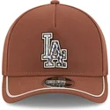 brun-kurvad-snapbackkeps-9forty-m-crown-a-frame-motorsport-los-angeles-dodgers-mlb-fran-new-era