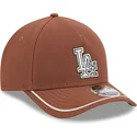 brun-kurvad-snapbackkeps-9forty-m-crown-a-frame-motorsport-los-angeles-dodgers-mlb-fran-new-era