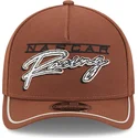 cap-curbata-brown-snapback-9forty-m-crown-a-frame-motorsport-de-nascar-de-new-era