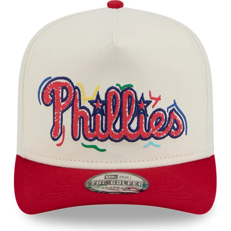 epci-curbata-rou-snapback-golfer-team-scribble-de-philadelphia-phillies-mlb-de-new-era
