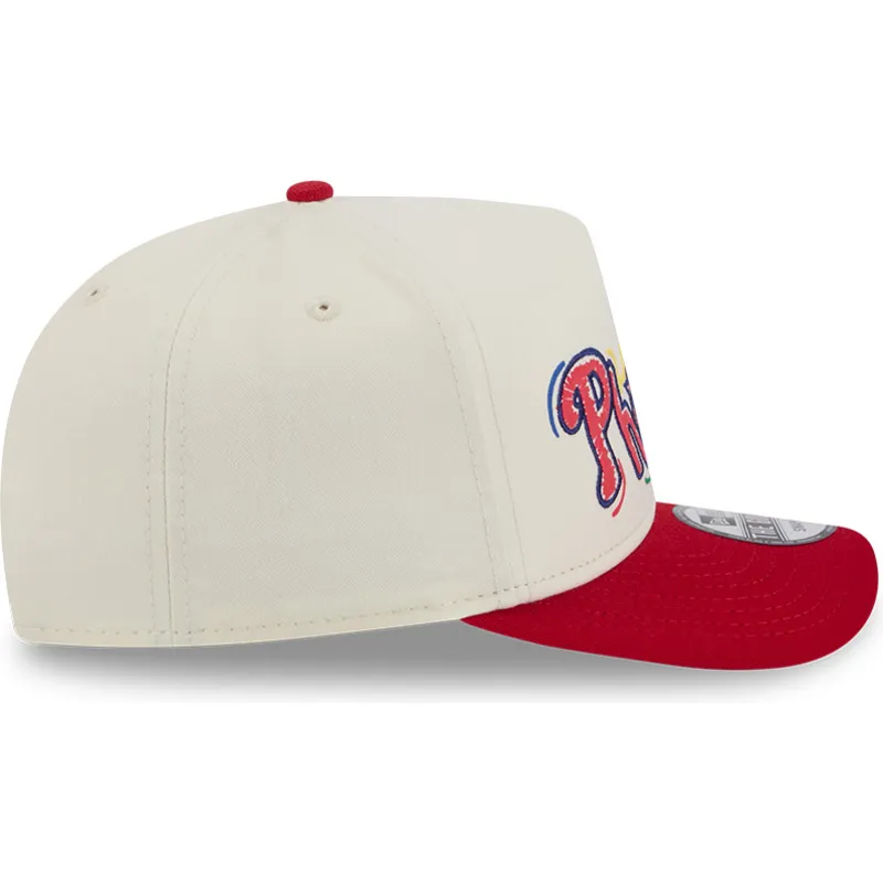 epci-curbata-rou-snapback-golfer-team-scribble-de-philadelphia-phillies-mlb-de-new-era