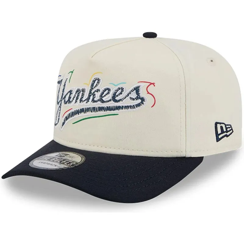 czapka-zakrzywiona-biala-i-czarna-snapback-golfer-team-scribble-new-york-yankees-mlb-od-new-era