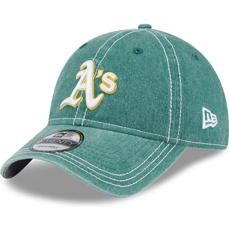 gron-bojd-justerbar-keps-9twenty-washed-contrast-fran-oakland-athletics-mlb-av-new-era