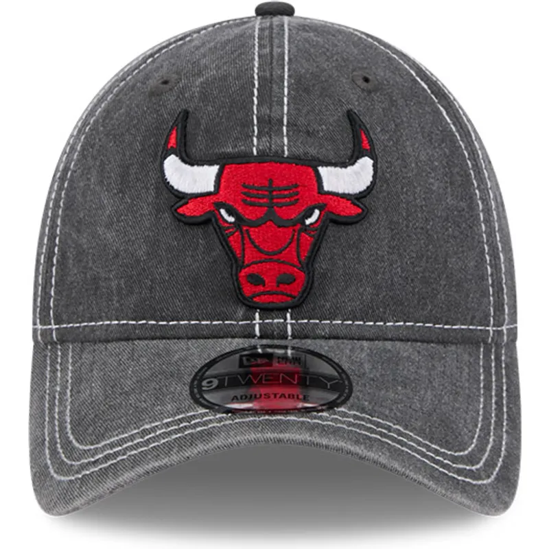 szara-regulowana-czapka-z-zakrzywionym-daszkiem-9twenty-washed-contrast-chicago-bulls-nba-new-era