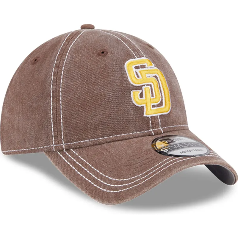 epci-curbata-maro-reglabila-9twenty-washed-contrast-de-san-diego-padres-mlb-de-new-era