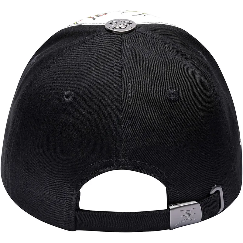 weisse-und-schwarze-verstellbare-curved-cap-true-til-death-von-ed-hardy