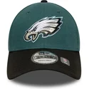 verstellbare-grun-schwarze-kappe-9forty-the-league-der-philadelphia-eagles-nfl-von-new-era