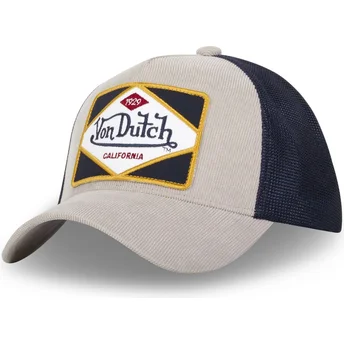 Grå och marinblå trucker-keps GRY från Von Dutch