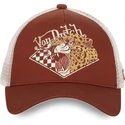 cappellino-trucker-marrone-e-beige-gue-di-von-dutch