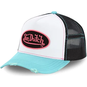 Cappellino trucker bianco, nero e blu per bambino KID_SUM PNK di Von Dutch
