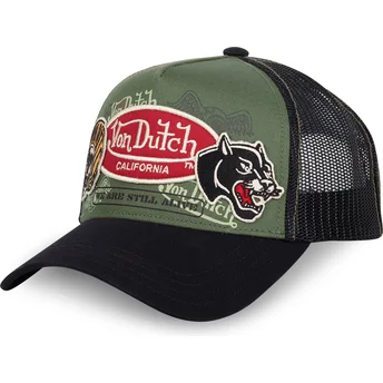 Cap curbată green snapback de Von Dutch