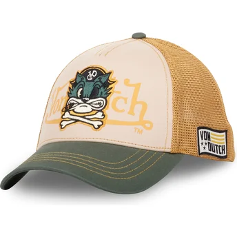Șepci curbată camionagiu bej snapback PIR CB de Von Dutch