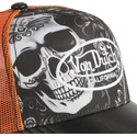 cappellino-trucker-nero-e-arancione-subl01-di-von-dutch