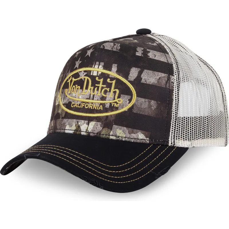 von-dutch-subl02-schwarze-und-weisse-trucker-kappe
