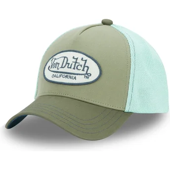 Czapka trucker zielono-niebieska TERRY03 od Von Dutch