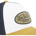 von-dutch-terry04-white-black-and-yellow-trucker-hat