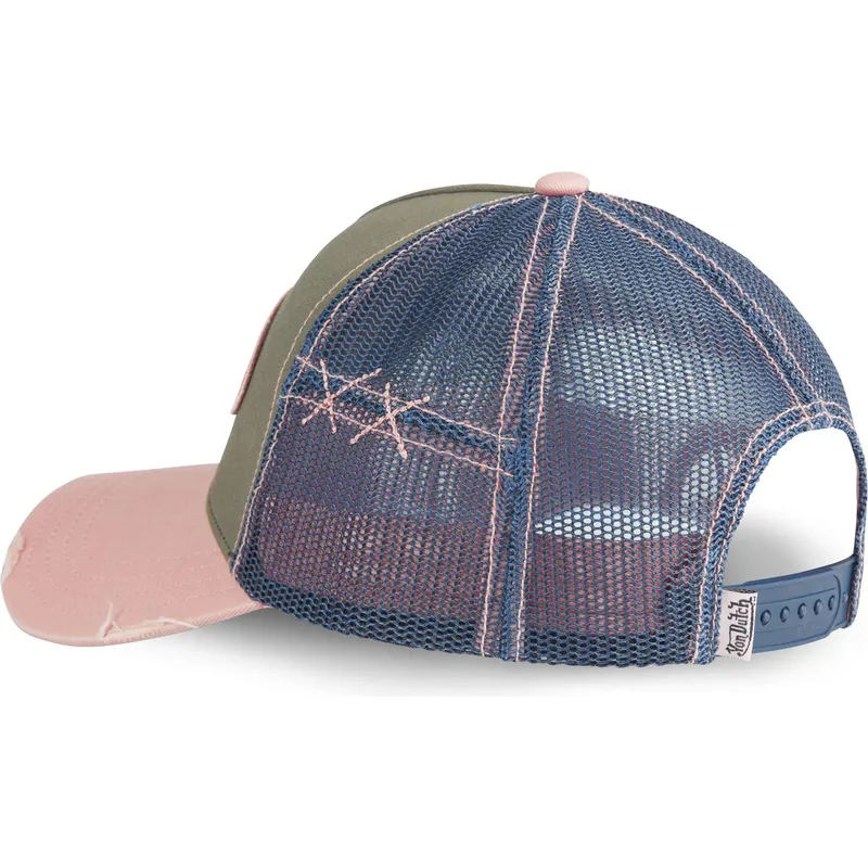 czapka-trucker-zielona-niebieska-i-rozowa-used-03-von-dutch