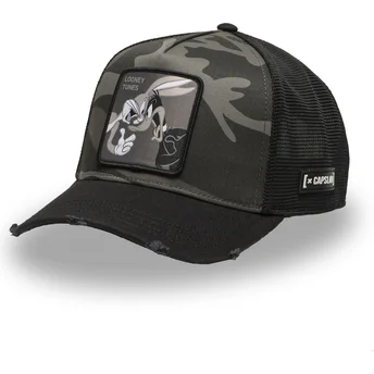 Cappellino trucker multicolore Bugs Bunny e Daffy Duck LOO11 BD CT Looney Tunes di Capslab