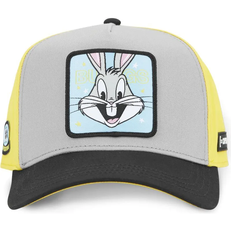 gorra-curva-gris-gul-och-svart-snapback-bugs-bunny-loo11-bep1-looney-tunes-fran-capslab